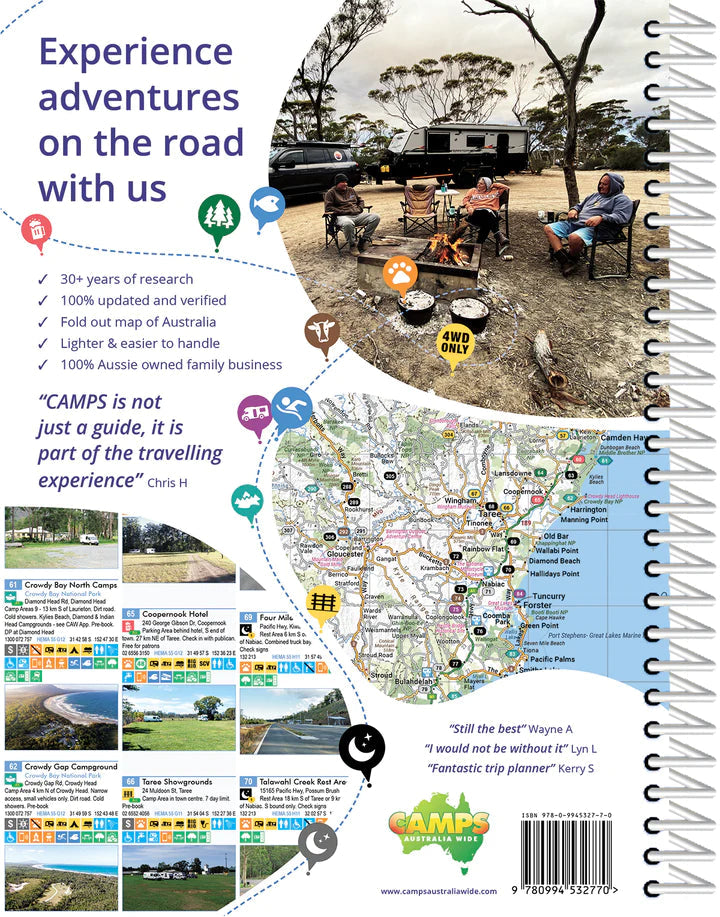 Atlas routier d'Australie et guide des campings (très grand format) - Camps Australia Wide 12 | Hema Maps atlas Hema Maps 