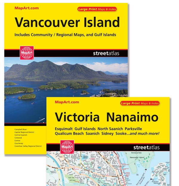 Vancouver Island Area Road Atlas | MapArt atlas 