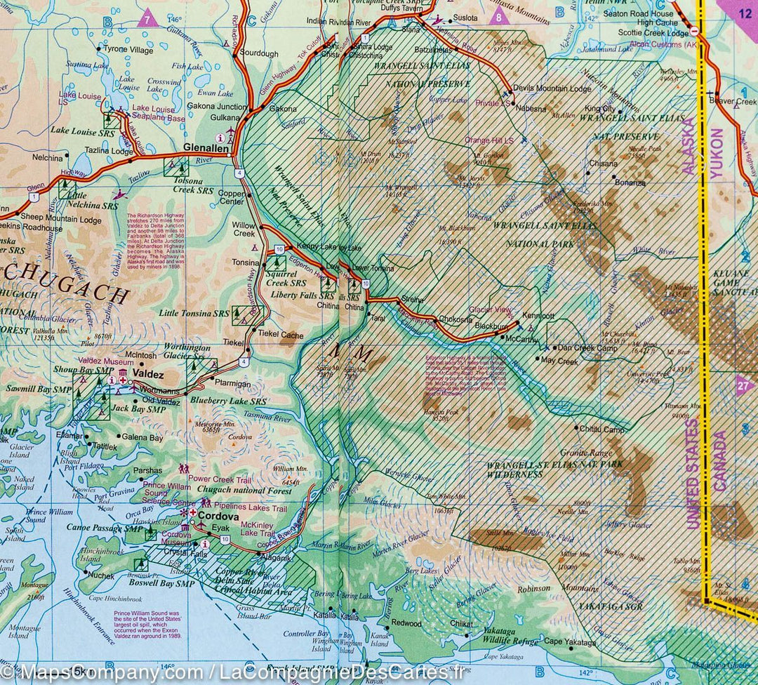 Atlas routier de poche – Alaska, Demster & Dalton Highways | ITM - La Compagnie des Cartes