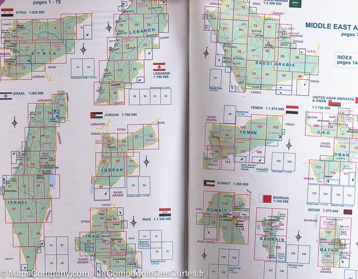 Atlas routier de poche &#8211; Moyen Orient | ITM - La Compagnie des Cartes