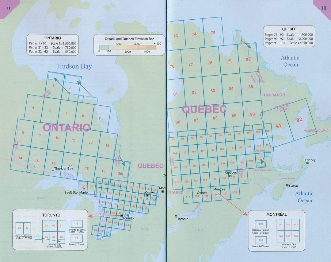Atlas routier de poche - Québec &amp; Ontario | ITM - La Compagnie des Cartes