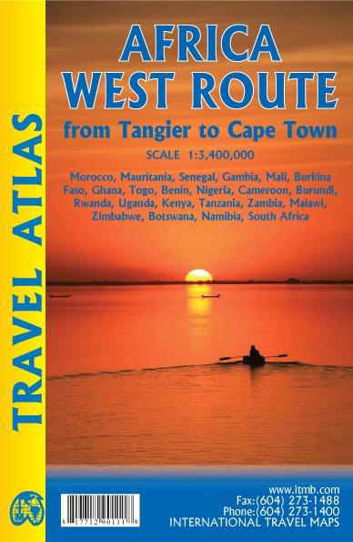 Atlas routier de poche - Route de l'Afrique de l'ouest (Tanger au Cap via le Senegal) | ITM - La Compagnie des Cartes