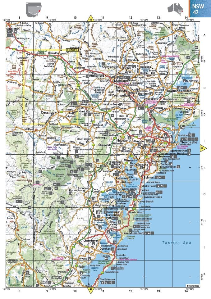 Atlas routier et tout terrain (à spirales) - Australie - 25,2 x 34,5 cm | Hema Maps atlas Hema Maps 
