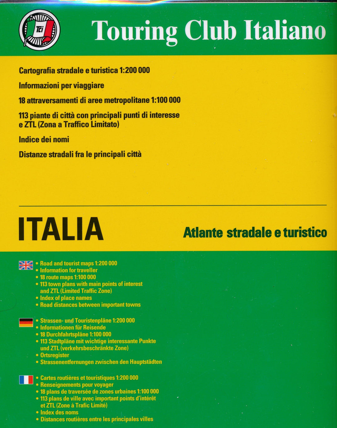 Atlas routier - Italie 2020-21 | Touring Club Italiano atlas Touring 