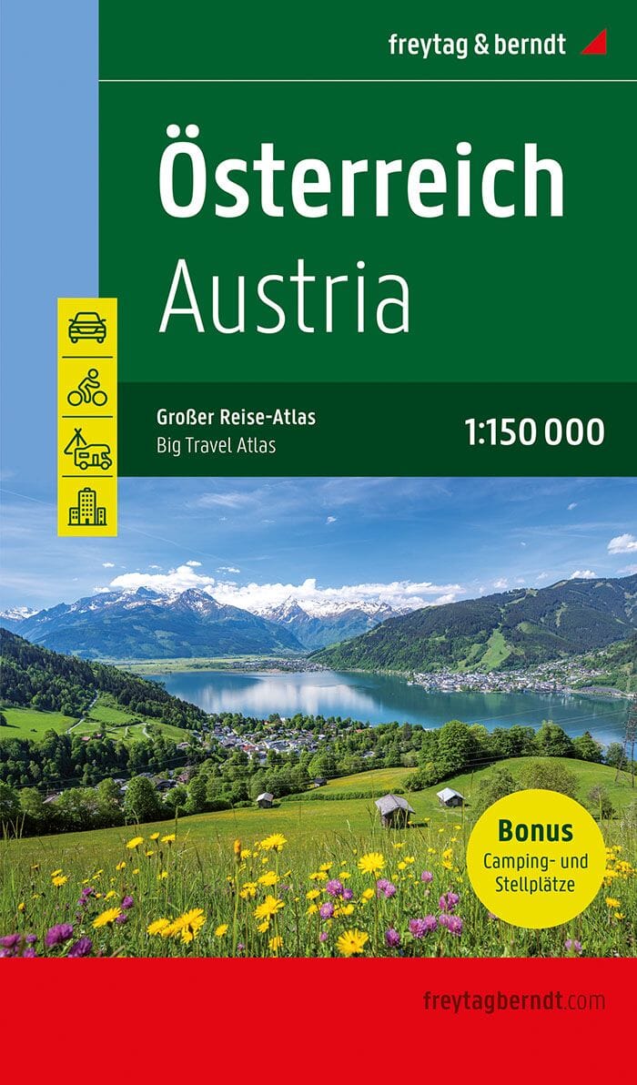 Atlas routier, touristique et cycliste - Autriche | Freytag & Berndt atlas Freytag & Berndt 