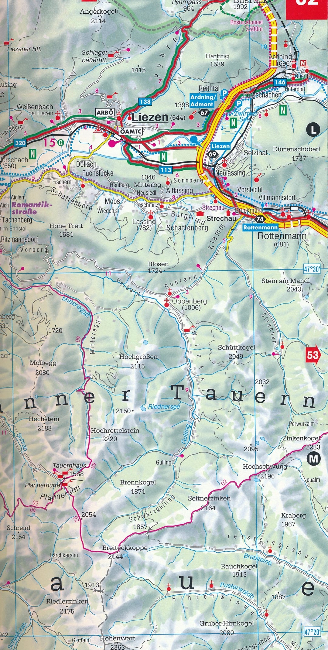 Atlas routier, touristique et cycliste - Autriche | Freytag & Berndt atlas Freytag & Berndt 