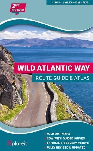 Atlas touristique - Wild Atlantic Way (Côte atlantique de l'Irlande) | Xploreit carte pliée Xploreit 