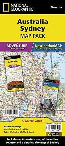 Map of Australia & Street plan of Sydney (Pack Bundle) | National Geographic