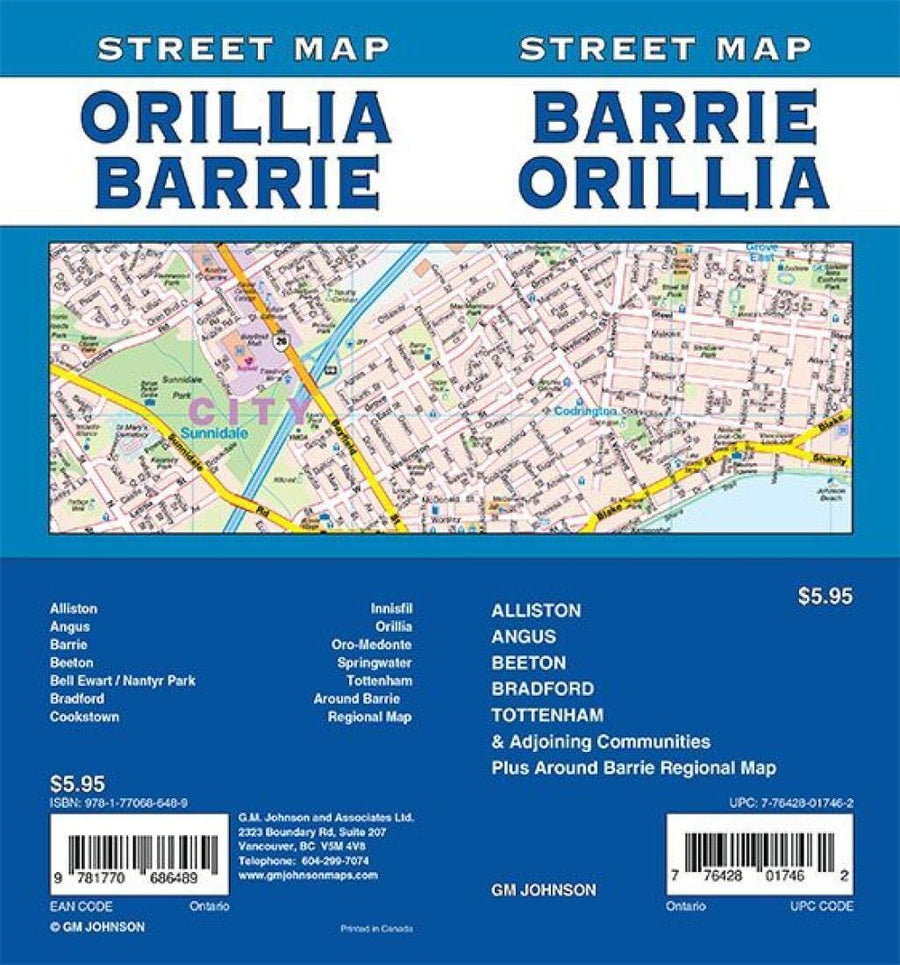 Barrie and Orillia - Ontario | GM Johnson Road Map 