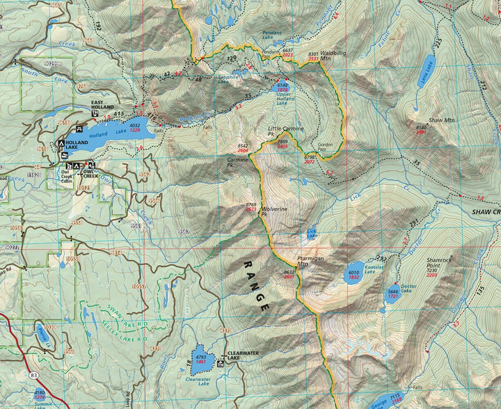 Bob Marshall Wilderness : South Half (Montana) | Cairn Cartographics carte pliée Cairn Cartographics 