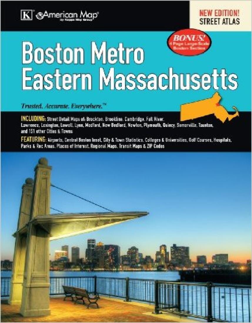 Boston metro : eastern Massachusetts : street atlas | Kappa Map Group atlas 