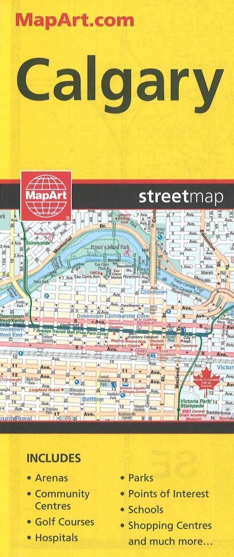 Calgary | Canadian Cartographics Corporation Road Map 