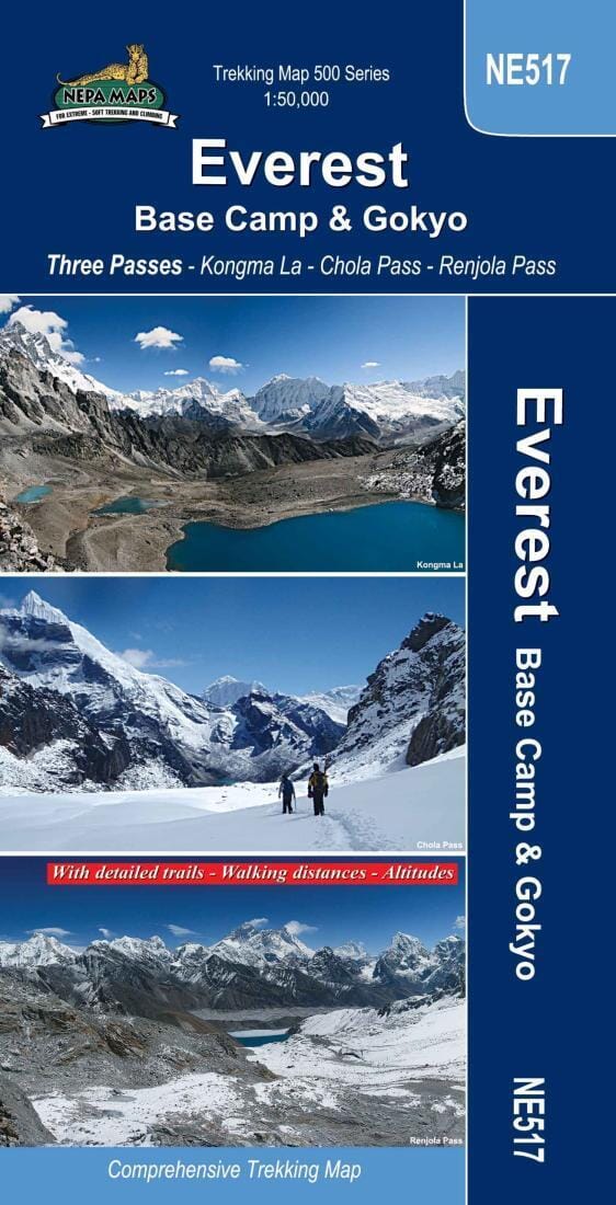 Everest Base Camp And Gokyo | Himalayan MapHouse Road Map 