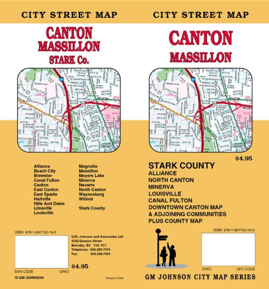 Canton - Massillon and Stark County - Ohio | GM Johnson Road Map 