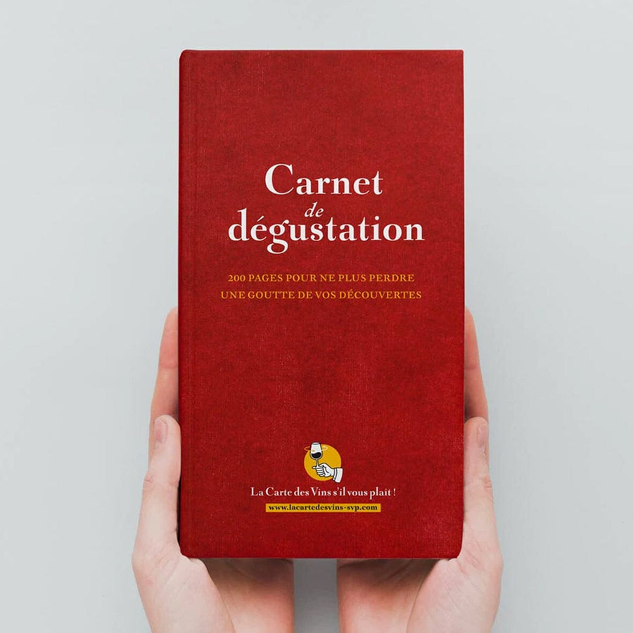 Carnet de dégustation de vins - couleur rouge guide pratique La carte des vins 