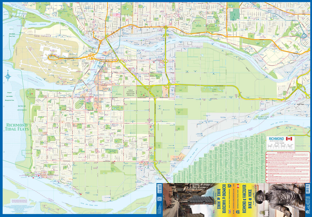 Carte cycliste et rando - Richmond & Vancouver (Colombie Britannique) | ITM carte pliée ITM 