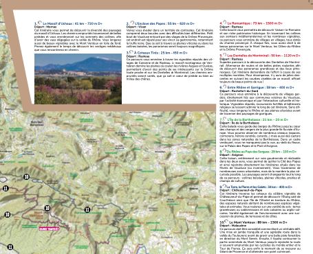 Carte cycliste - Le Gravel en Vaucluse, 30 parcours tous niveaux | VTOPO carte pliée VTOPO 