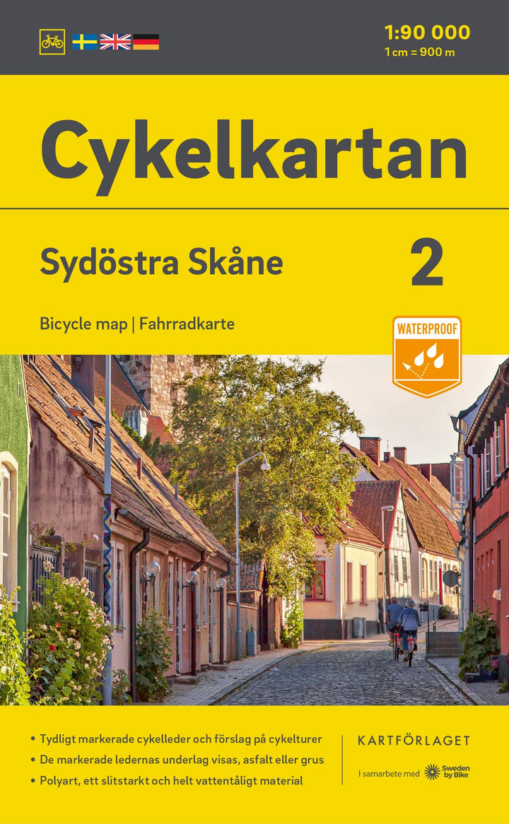 Carte cycliste n° 02 - Skane Sud-est (Suède) | Norstedts carte pliée Norstedts 