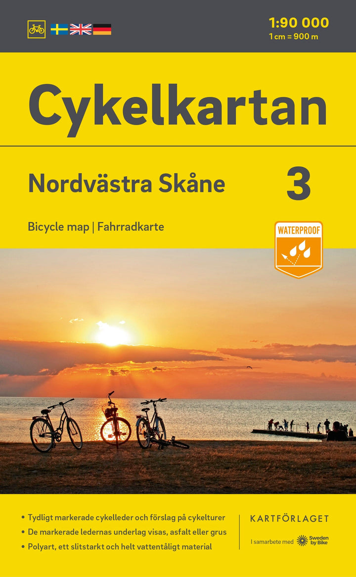 Carte cycliste n° 03 - Skane Nord-ouest (Suède) | Norstedts carte pliée Norstedts 