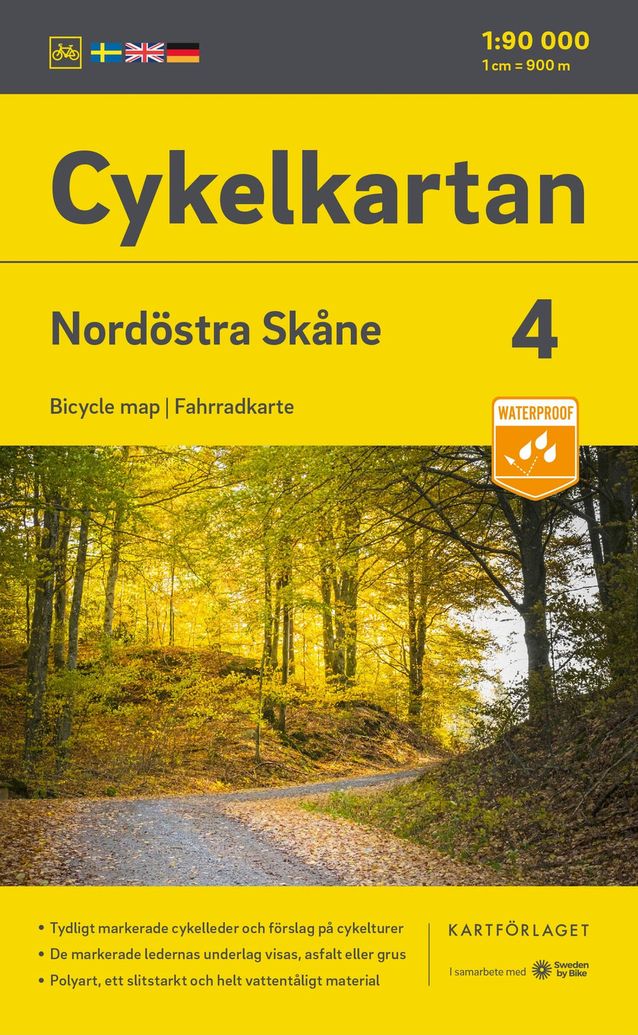 Carte cycliste n° 04 - Skane Nord-est (Suède) | Norstedts carte pliée Norstedts 
