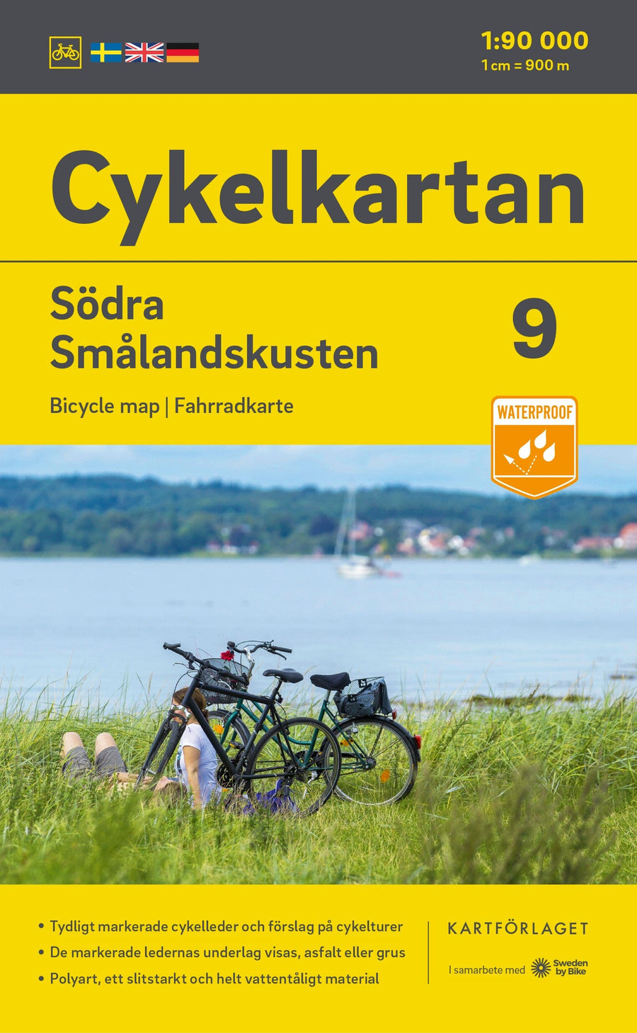 Carte cycliste n° 09 - Smaland Côte Sud (Suède) | Norstedts carte pliée Norstedts 