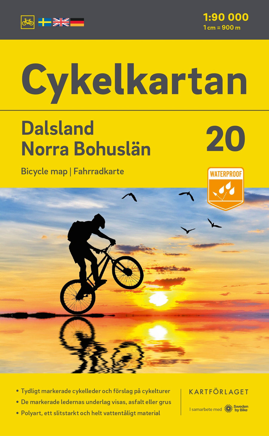 Carte cycliste n° 20 - Dalsland / Bohuslän Nord (Suède) | Norstedts carte pliée Norstedts 