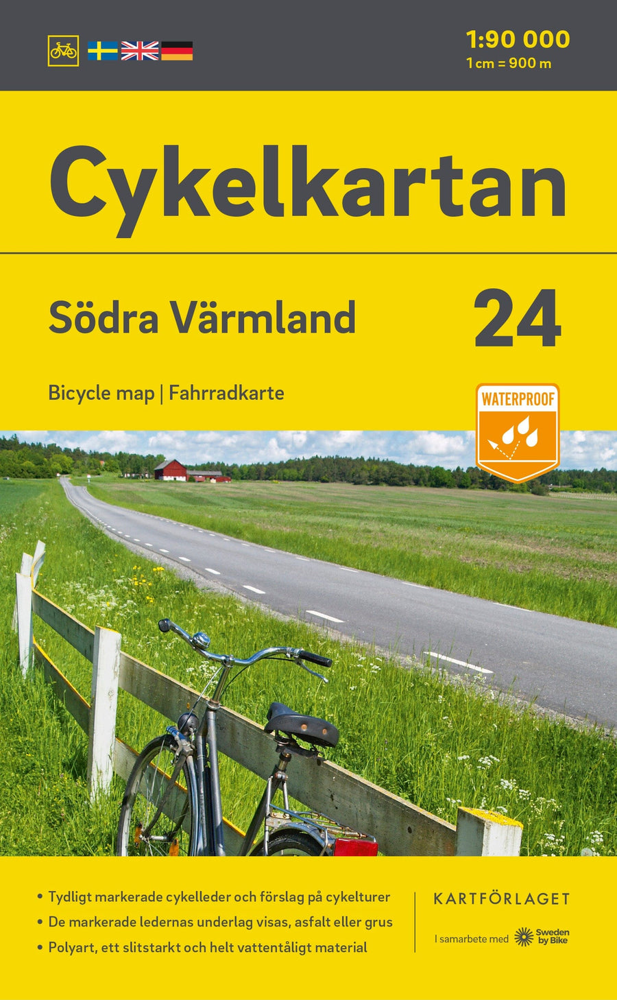 Carte cycliste n° 24 - Värmland Sud (Suède) | Norstedts carte pliée Norstedts 