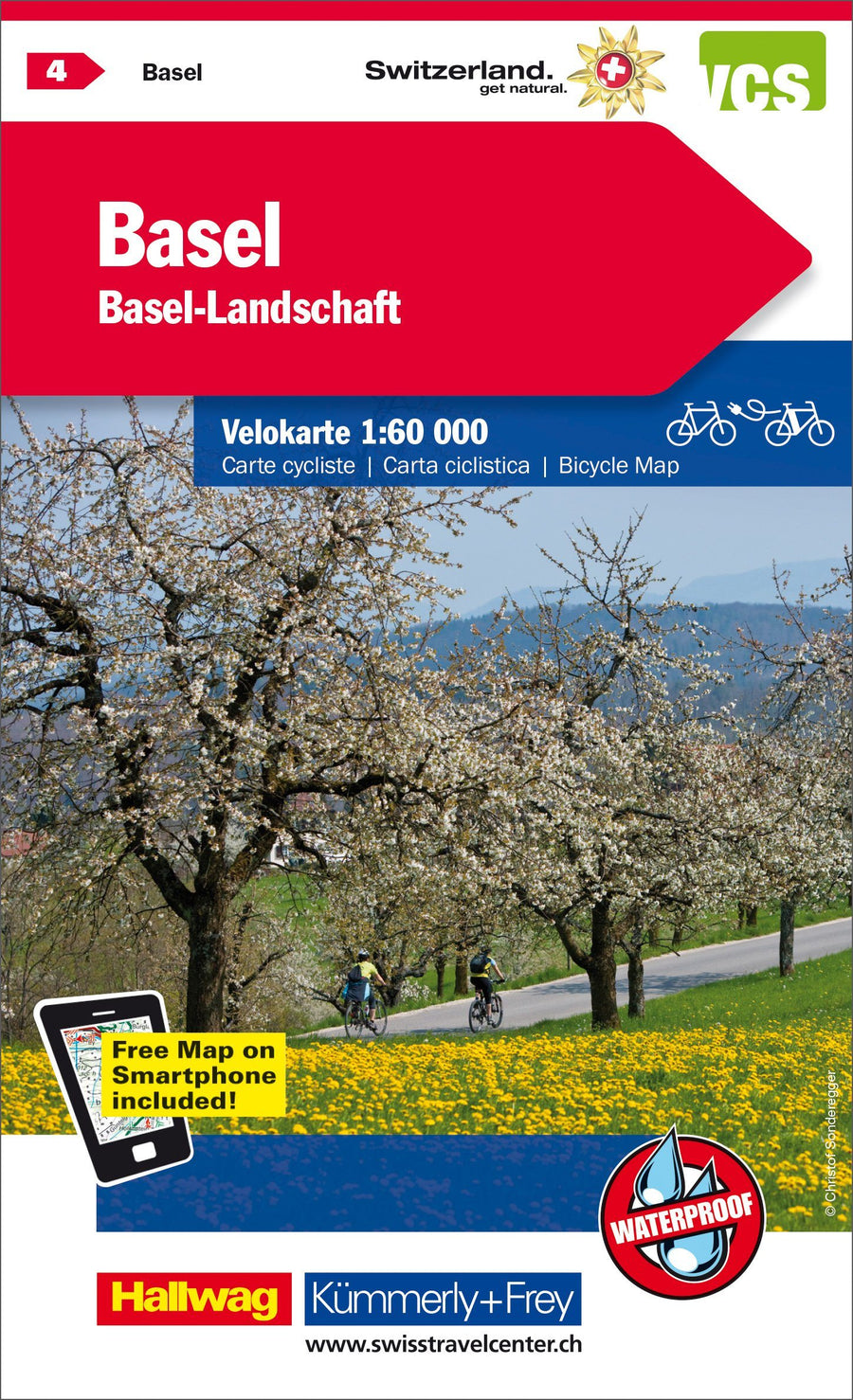 Carte cycliste n° VK.04 - Bâle, Aarau (Suisse) | Kümmerly & Frey carte pliée Kümmerly & Frey 