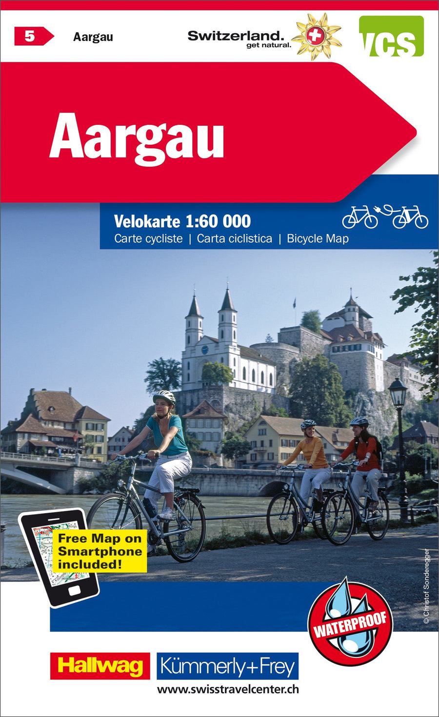 Carte cycliste n° VK.05 - Argovie (Suisse) | Kümmerly & Frey carte pliée Kümmerly & Frey 