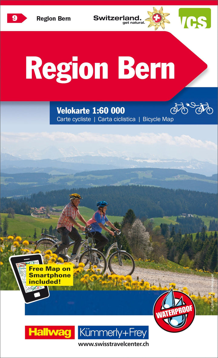 Carte cycliste n° VK.09 - Bern région (Suisse) | Kümmerly & Frey carte pliée Kümmerly & Frey 