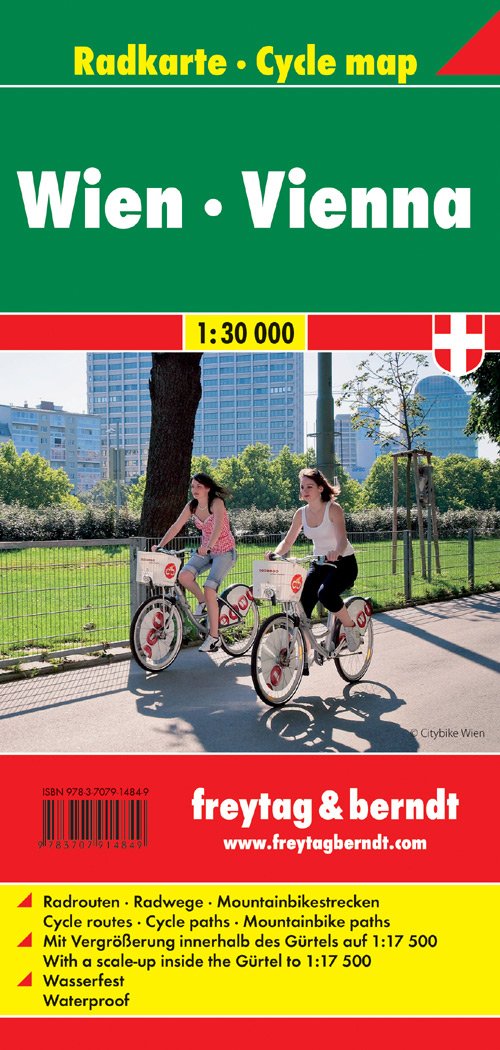 Carte cycliste - Vienne à vélo | Freytag & Berndt carte pliée Freytag & Berndt 