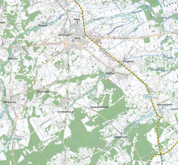 Carte cyclotouristique n° 5 - Flandre Orientale & Hainaut | Alta Via carte pliée Alta Via 