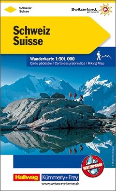Carte de la Suisse à pied | Kümmerly & Frey carte pliée Kümmerly & Frey 