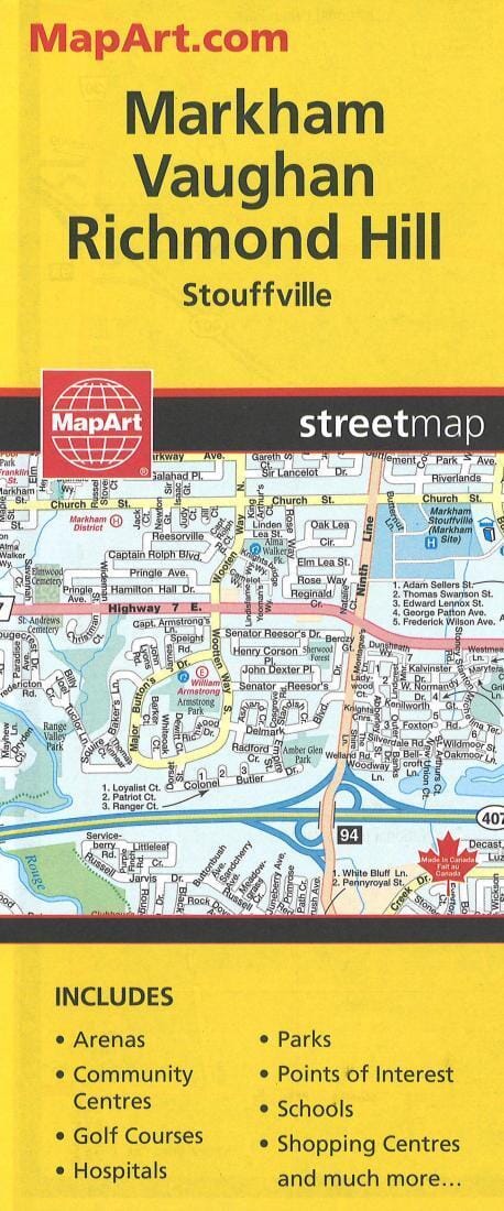 Markham Map | Canadian Cartographics Corporation Road Map 