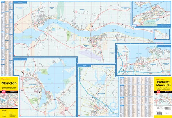 Carte de Moncton (Nouveau-Brunswick) | Canadian Cartographics Corporation carte pliée Canadian Cartographics Corporation 