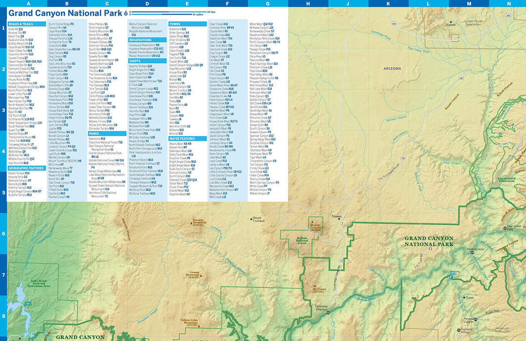 Carte de planification (en anglais) - Grand Canyon national park | Lonely Planet carte pliée Lonely Planet 