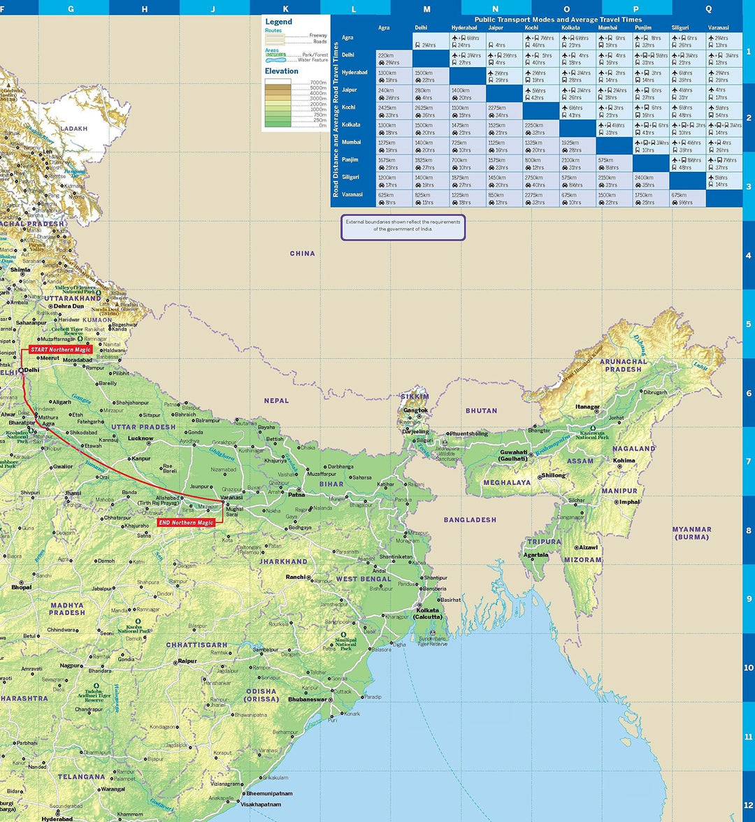Carte de planification (en anglais) - India | Lonely Planet carte pliée Lonely Planet 