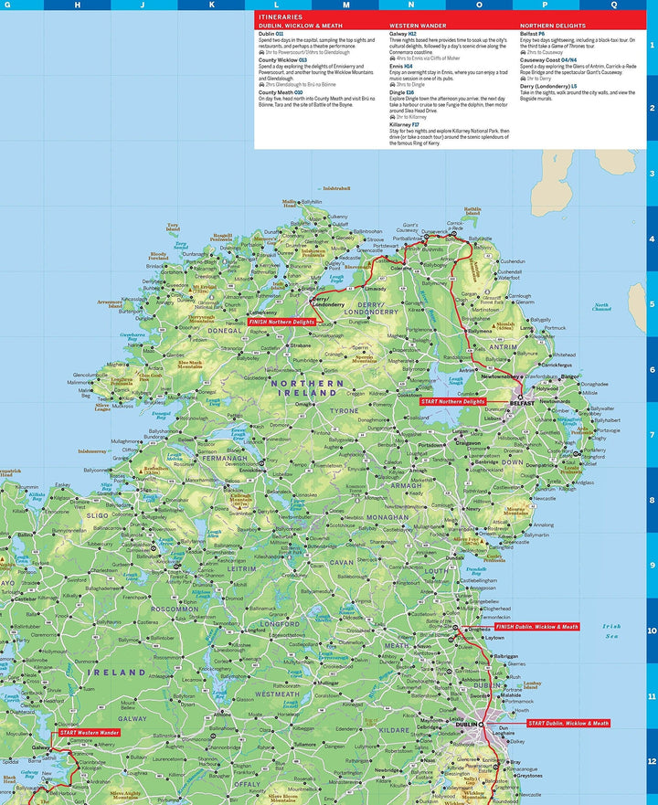 Carte de planification (en anglais) - Ireland | Lonely Planet carte pliée Lonely Planet 