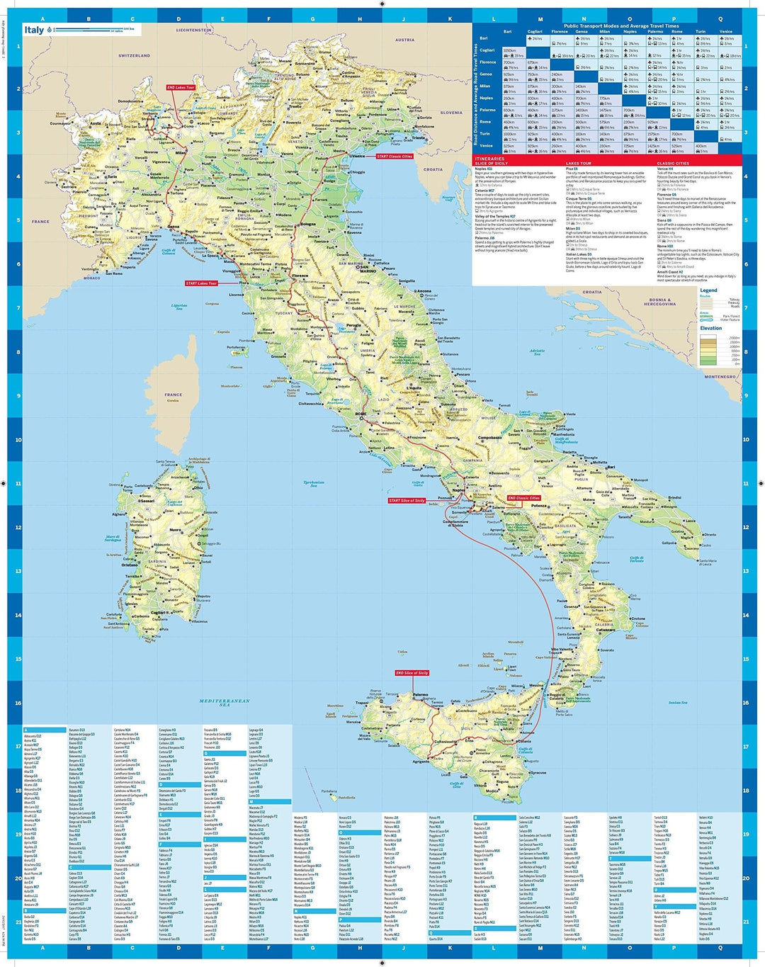 Carte de planification (en anglais) - Italy | Lonely Planet carte pliée Lonely Planet 