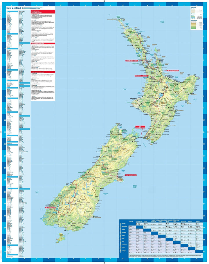Carte de planification (en anglais) - New Zealand | Lonely Planet carte pliée Lonely Planet 