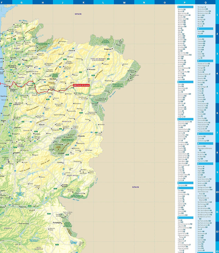 Carte de planification (en anglais) - Portugal | Lonely Planet carte pliée Lonely Planet 