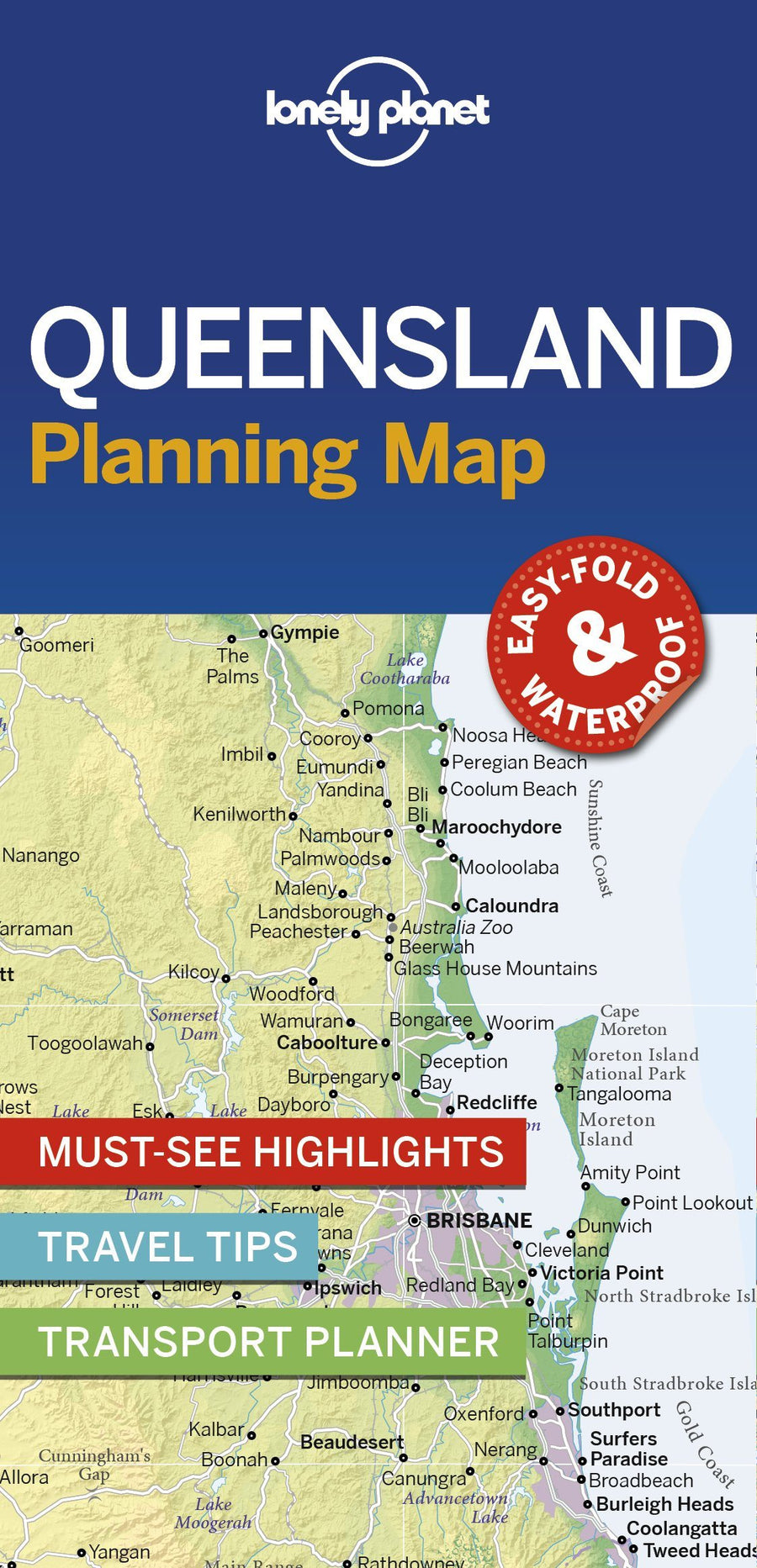 Carte de planification (en anglais) - Queensland | Lonely Planet carte pliée Lonely Planet 