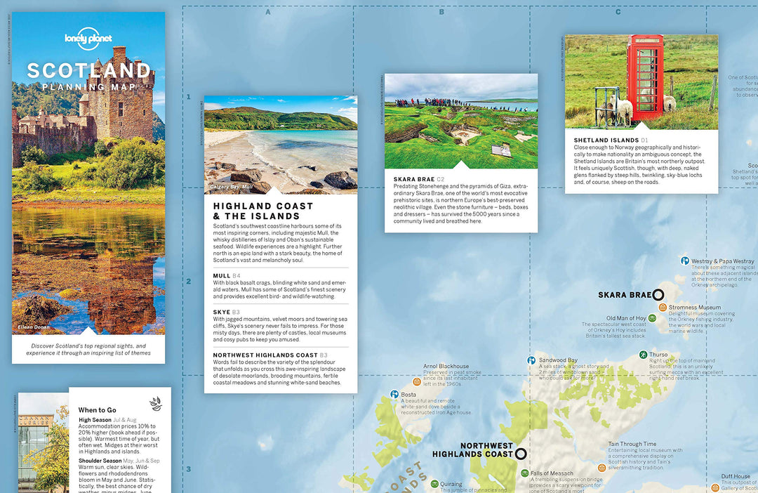 Carte de planification (en anglais) - Scotland | Lonely Planet carte pliée Lonely Planet 