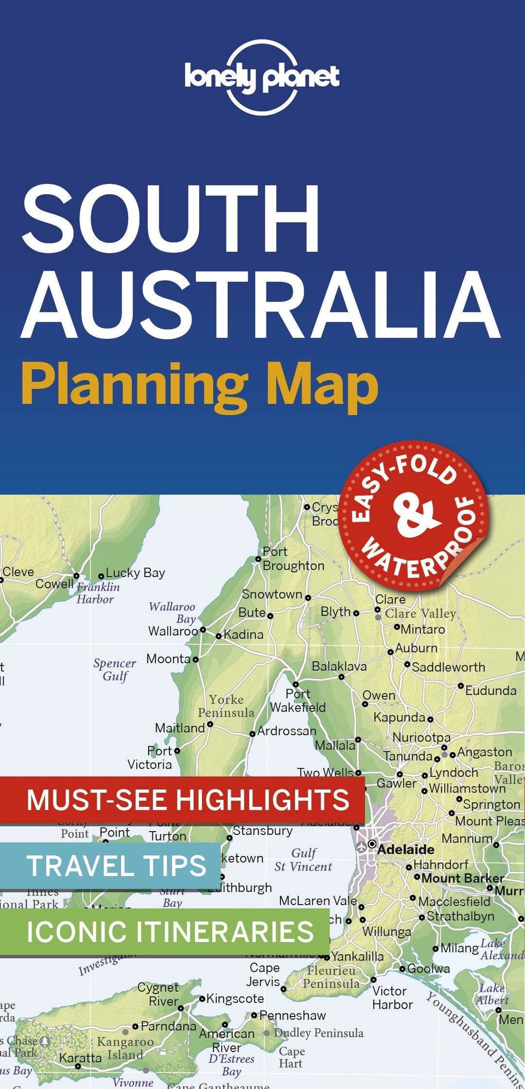 Carte de planification (en anglais) - South Australia | Lonely Planet carte pliée Lonely Planet 