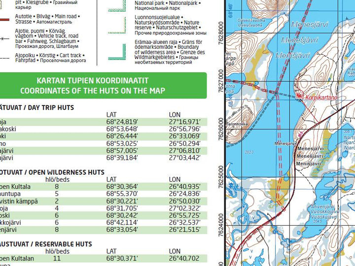 Carte de plein air n° 05 - Hammastunturi Ivalojoki Juutua (Finlande) | Karttakeskus carte pliée Karttakeskus 
