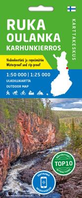 Carte de plein air n° 16 - Ruka Oulanka Karhunkierros (Finlande) | Karttakeskus carte pliée Karttakeskus 