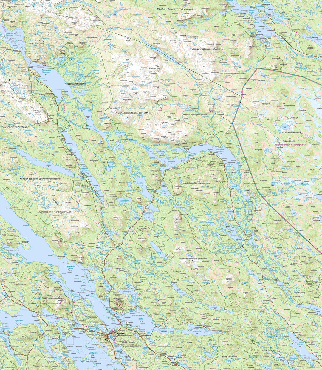 Carte de plein air n° BD12 - Arjeplog (Suède) | Norstedts - Fjällkartan carte pliée Norstedts 