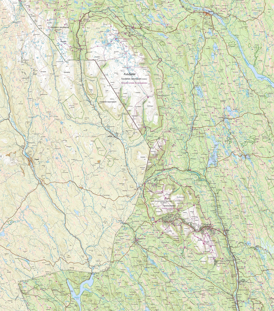 Carte de plein air n° W2 - Fulufjället, Sälen (Suède) | Norstedts - Fjällkartan carte pliée Norstedts 