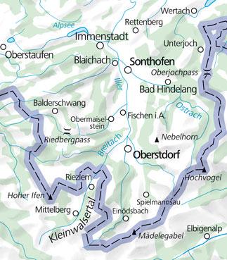 Carte de plein air n° WK.01 - Oberstorf, Kleinwalsertal FMS (Allemagne) | Kümmerly & Frey carte pliée Kümmerly & Frey 