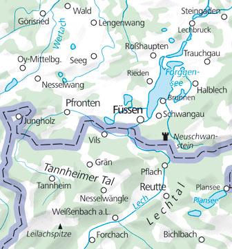 Carte de plein air n° WK.02 - Füssen, Pfronten (Allemagne) | Kümmerly & Frey carte pliée Kümmerly & Frey 